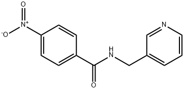 4-nitro-N-(pyridin-3-ylmethyl)benzamide Structure