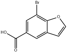 7-bromobenzofuran-5-carboxylic acid Struktur
