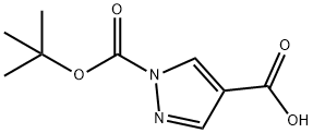 1H-pyrazole-1,4-dicarboxylic acid, 1-(1,1-dimethylethyl) ester Structure