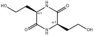 S-3,6-二(2-羟乙基)-2,5-二酮哌嗪, 28814-72-4, 结构式