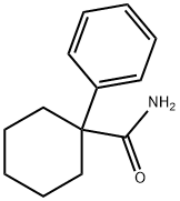 1-Phenyl-cyclohexanecarboxylic acid amide 化学構造式