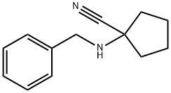 1-(benzylamino)cyclopentanecarbonitrile Structure