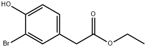 2-(3-溴-4-羟基苯基)乙酸乙酯, 29121-25-3, 结构式