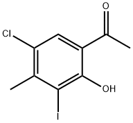 1-(5-chloro-2-hydroxy-3-iodo-4-methylphenyl)ethanone Structure