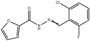 N'-[(E)-(2-chloro-6-fluorophenyl)methylidene]furan-2-carbohydrazide Structure