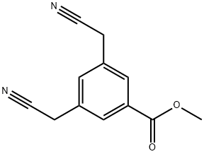 methyl 3,5-bis(cyanomethyl)benzoate Structure