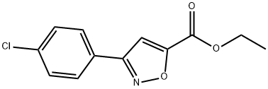 ethyl 3-(4-chlorophenyl)isoxazole-5-carboxylate Structure