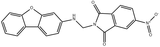 2-[(dibenzo[b,d]furan-3-ylamino)methyl]-5-nitro-1H-isoindole-1,3(2H)-dione,293762-10-4,结构式