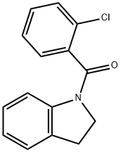 (2-Chlorophenyl)(indolin-1-yl)methanone Structure