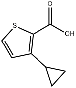 3-环丙基噻吩-2-羧酸,29488-33-3,结构式