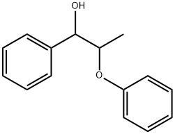2-フェノキシ-1-フェニルプロパン-1-オール 化学構造式