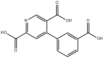 4-(3-carboxyphenyl)pyridine-2,5-dicarboxylic acid 化学構造式