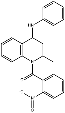 296244-34-3 [2-methyl-4-(phenylamino)-3,4-dihydroquinolin-1(2H)-yl](2-nitrophenyl)methanone