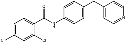 2,4-dichloro-N-[4-(pyridin-4-ylmethyl)phenyl]benzamide Structure