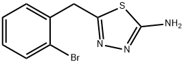 2-氨基-5-(2-溴苄基)-1,3,4-噻二唑 结构式