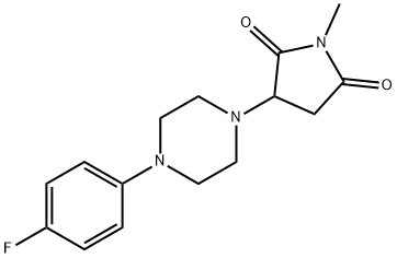 3-[4-(4-fluorophenyl)-1-piperazinyl]-1-methyl-2,5-pyrrolidinedione Struktur