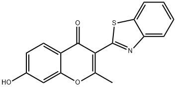 3-(1,3-benzothiazol-2-yl)-7-hydroxy-2-methyl-4H-chromen-4-one Structure