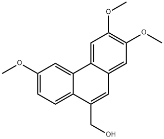 9-(Hydroxymethyl)-2,3,6-trimethoxyphenanthrene Structure