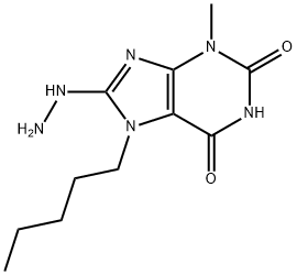 8-Hydrazino-3-methyl-7-pentyl-3,7-dihydro-purine-2,6-dione|