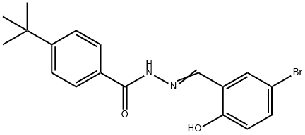 (E)-N'-(5-bromo-2-hydroxybenzylidene)-4-(tert-butyl)benzohydrazide Structure