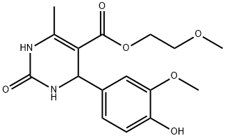 2-methoxyethyl 4-(4-hydroxy-3-methoxyphenyl)-6-methyl-2-oxo-1,2,3,4-tetrahydropyrimidine-5-carboxylate|
