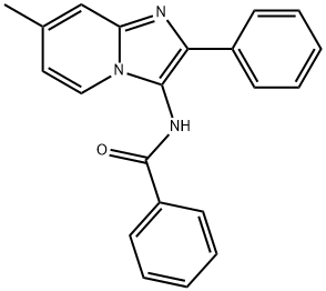 N-(7-methyl-2-phenylimidazo[1,2-a]pyridin-3-yl)benzamide 结构式