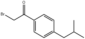2-溴-1-[4-(2-甲基丙基)苯基]乙基-1-酮,30095-48-8,结构式