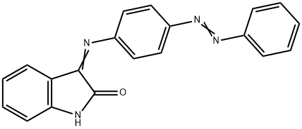 (3Z)-3-({4-[(E)-phenyldiazenyl]phenyl}imino)-1,3-dihydro-2H-indol-2-one,301819-42-1,结构式