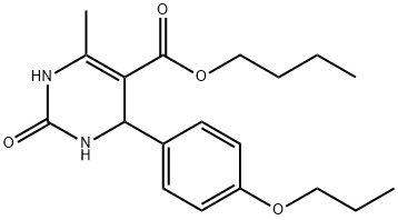 butyl 6-methyl-2-oxo-4-(4-propoxyphenyl)-1,2,3,4-tetrahydropyrimidine-5-carboxylate Structure
