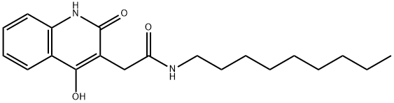 2-(4-hydroxy-2-oxo-1,2-dihydroquinolin-3-yl)-N-nonylacetamide,302799-12-8,结构式