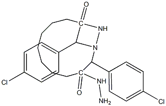 N'~1~-[(E)-(4-chlorophenyl)methylidene]-N'~9~-[(Z)-(4-chlorophenyl)methylidene]nonanedihydrazide 结构式