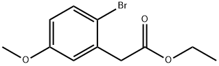 2-(2-溴-5-甲氧基苯基)乙酸乙酯, 30414-82-5, 结构式