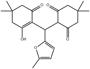 2-[(2-hydroxy-4,4-dimethyl-6-oxocyclohex-1-en-1-yl)(5-methylfuran-2-yl)methyl]-5,5-dimethylcyclohexane-1,3-dione,304481-31-0,结构式