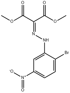 dimethyl 2-(2-(2-bromo-5-nitrophenyl)hydrazono)malonate Struktur