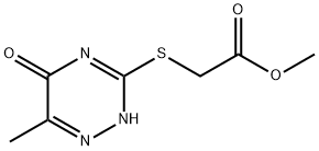 methyl [(6-methyl-5-oxo-4,5-dihydro-1,2,4-triazin-3-yl)sulfanyl]acetate Structure