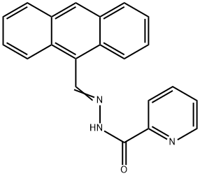 N'-(9-anthrylmethylene)-2-pyridinecarbohydrazide Structure