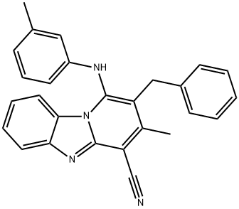 305332-84-7 2-benzyl-3-methyl-1-[(3-methylphenyl)amino]pyrido[1,2-a]benzimidazole-4-carbonitrile