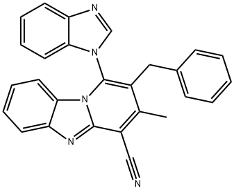 1-(1H-benzimidazol-1-yl)-2-benzyl-3-methylpyrido[1,2-a]benzimidazole-4-carbonitrile|