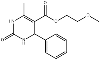 2-methoxyethyl 6-methyl-2-oxo-4-phenyl-1,2,3,4-tetrahydro-5-pyrimidinecarboxylate Struktur