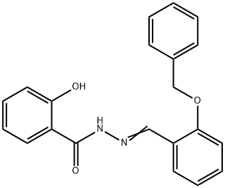 N'-[2-(benzyloxy)benzylidene]-2-hydroxybenzohydrazide Structure