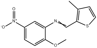 (2-methoxy-5-nitrophenyl)[(3-methyl-2-thienyl)methylene]amine|