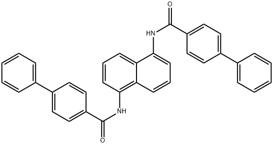 N,N'-1,5-naphthalenediyldi(4-biphenylcarboxamide) 结构式