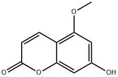 7-羟基-5-甲氧基香豆素,3067-10-5,结构式