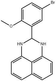 2-(5-Bromo-2-methoxy-phenyl)-2,3-dihydro-1H-perimidine,307330-06-9,结构式