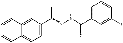 3-iodo-N'-[(1Z)-1-(naphthalen-2-yl)ethylidene]benzohydrazide|