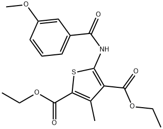 307342-19-4 diethyl 5-(3-methoxybenzamido)-3-methylthiophene-2,4-dicarboxylate