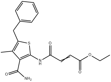 308293-39-2 ethyl (2E)-4-[(5-benzyl-3-carbamoyl-4-methylthiophen-2-yl)amino]-4-oxobut-2-enoate