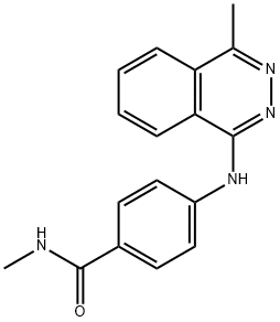 N-methyl-4-[(4-methylphthalazin-1-yl)amino]benzamide Struktur