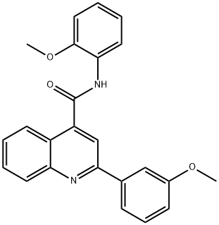 N-(2-methoxyphenyl)-2-(3-methoxyphenyl)-4-quinolinecarboxamide Structure