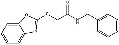 2-(1,3-benzoxazol-2-ylsulfanyl)-N-benzylacetamide Structure